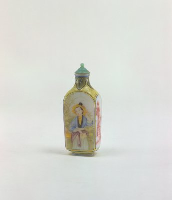 图片[2]-Glass Body Painting Enamel Lady Painting Snuff Bottle-China Archive